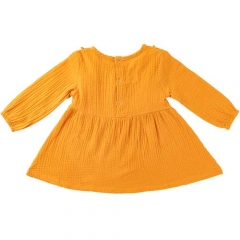 Yellow Baby Dress Baby Girl Long Sleeve Dresses Baby Summer Clothes