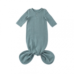 Knotted Baby Gown Baby Nightgowns Summer Newborn Gowns