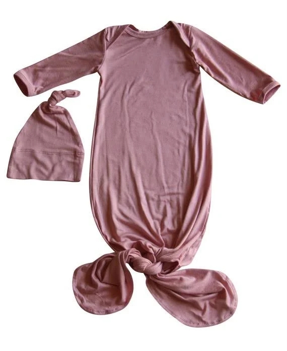 Newborn Baby Gowns, Plain Baby Gowns Manufacturer - HBBABY