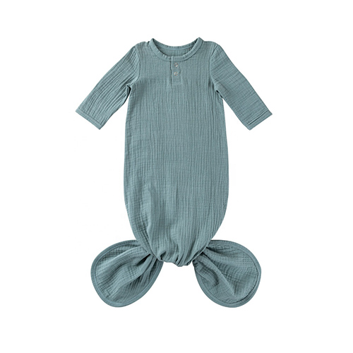 Knotted Baby Gown Baby Nightgowns Summer Newborn Gowns