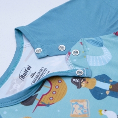 Custom Bamboo Baby Boy Onesie short romper