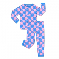 New design custom print casual Two-Way Zipper bamboo baby girl clothes