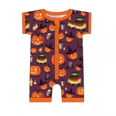 Custom bamboo halloween baby romper,baby clothes