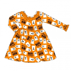 Custom print halloween bamboo new born baby clothes