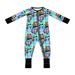 Halloween bamboo baby clothes,casual kids pajamas