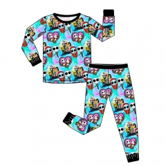 Halloween bamboo baby clothes,casual kids pajamas