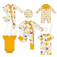 Eeaster baby clothes Bamboo baby romper