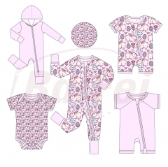 Eeaster baby clothes Bamboo baby romper