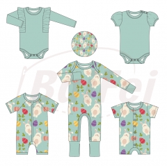 Eeaster baby clothes Bamboo baby romper