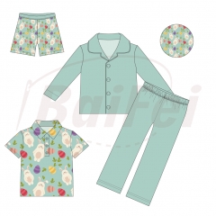 Easter Adult Pyjamas Women Sleepwear Long Sleeve Family Clothes Set