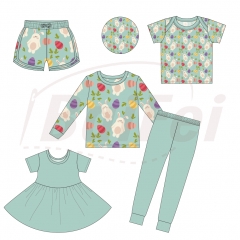 Easter Adult Pyjamas Sleepwear Long Sleeve Family Clothes Set