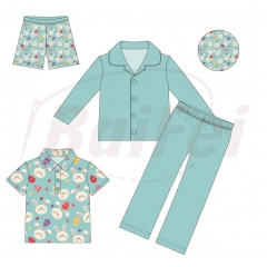 Easter Adult Pyjamas Women Sleepwear Long Sleeve Family Clothes Set