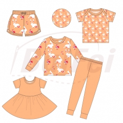 Easter Adult Pyjamas Sleepwear Long Sleeve Family Clothes Set